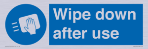 Wipe down after use
